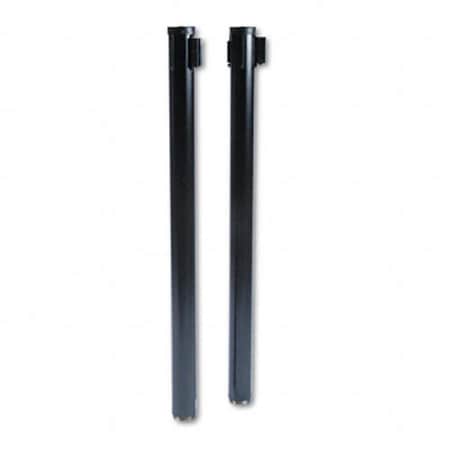 Gourmetgalley Adjusta-Tape Crowd Control Posts Steel - Black GO2773154